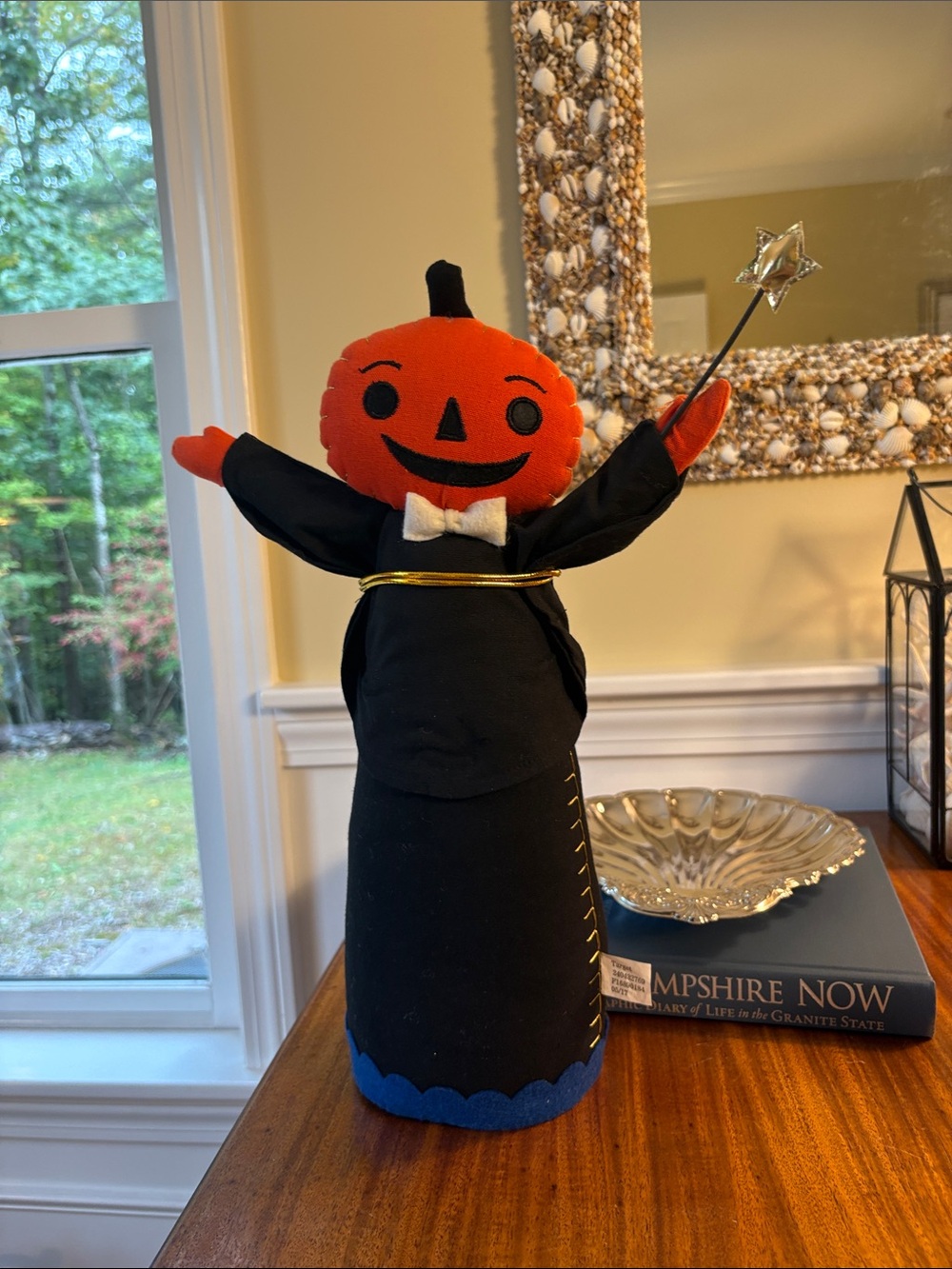Target Halloween 2017 Pumpkin Wizard Plush - Orange, Black, Blue, White, Gold